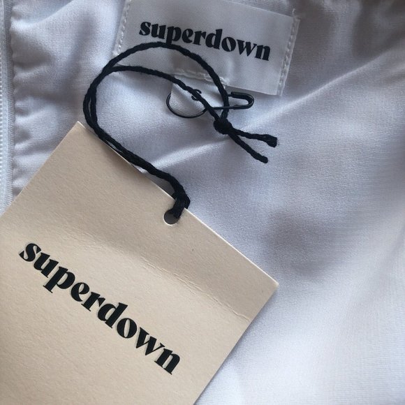 superdown Eliza Off Shoulder Dress White - Picture 4 of 4